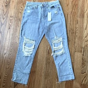 Just USA Jesse High Rise Mom Jeans size 10 Light Wash